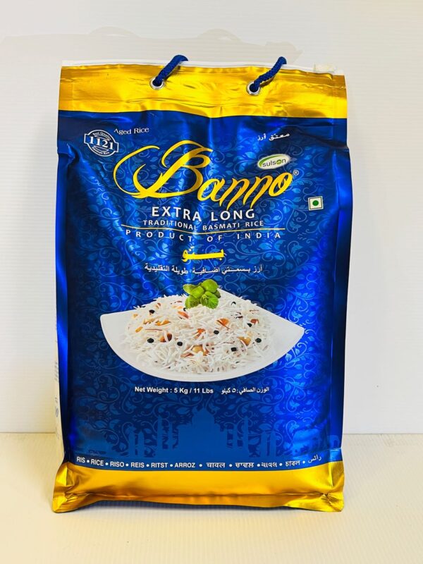 Banno Extra Long Basmati Rice 5kg
